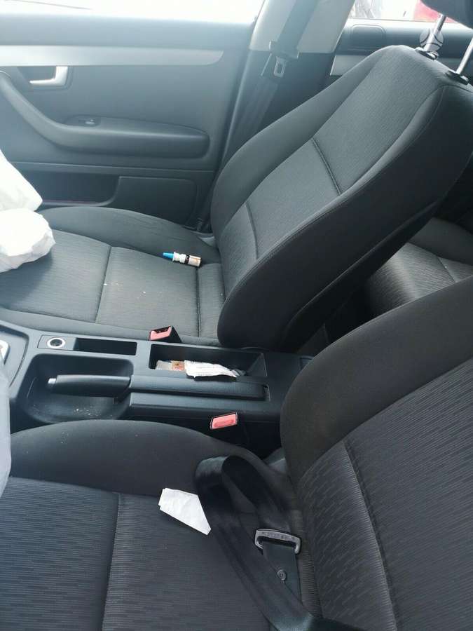 Audi A4 dalimis. Yra ir sidabrinės spalvos
