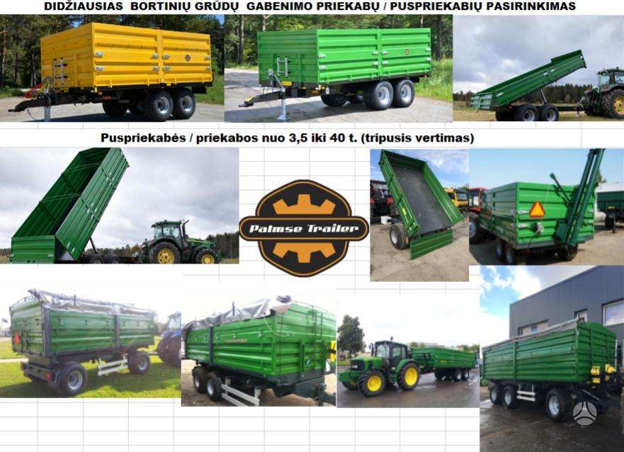 Palms Bortinės puspriekabės 3-20 t., бортовые