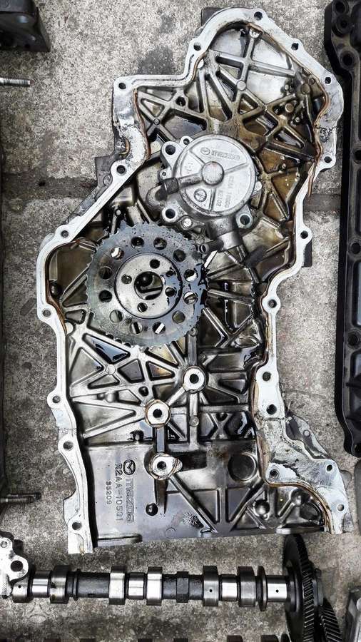 Mazda CX-7, R2AA MZR-CD, variklio detalės