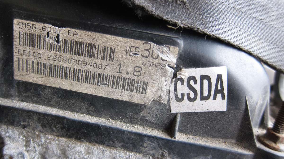 Ford C-MAX Variklio kodas csda 88kw