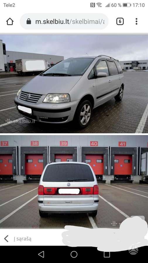 Volkswagen Sharan dalimis