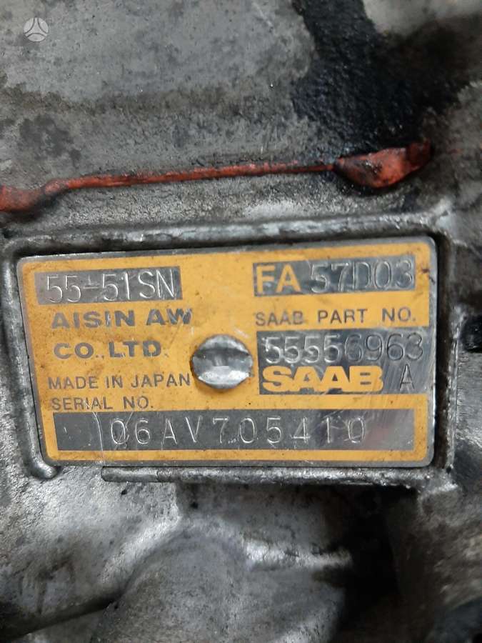 Saab 9-5 Automato dėžė