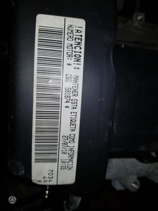 Seat Ibiza Variklio kodas cgg