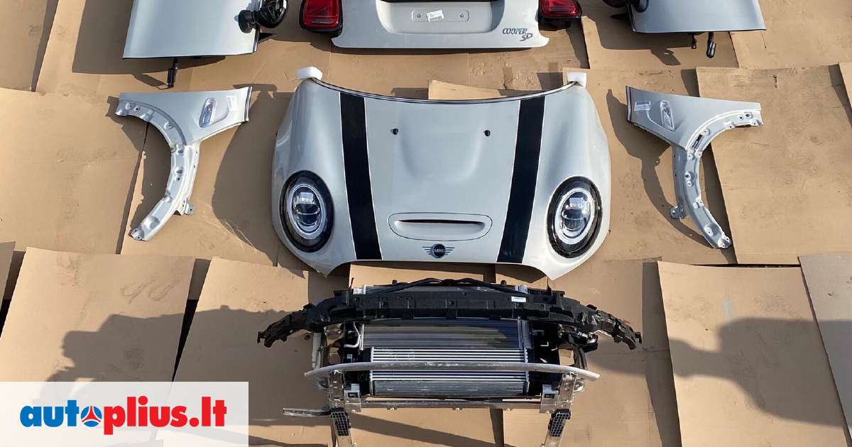 Mini Cooper S Mini one f56 kėbulo dalys spalva a62 white