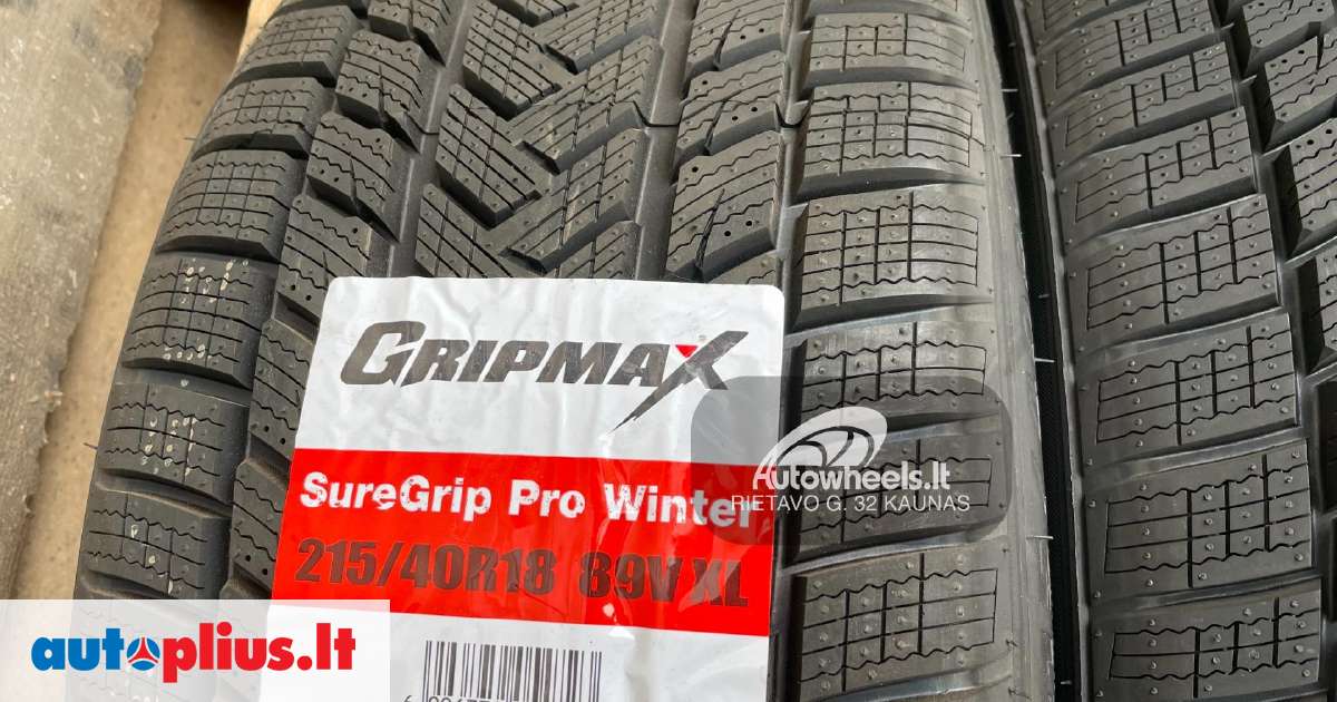 Pneus Hiver Gripmax SureGrip Pro Winter 225/45 R17 94V - Neufs, Homologués M+S