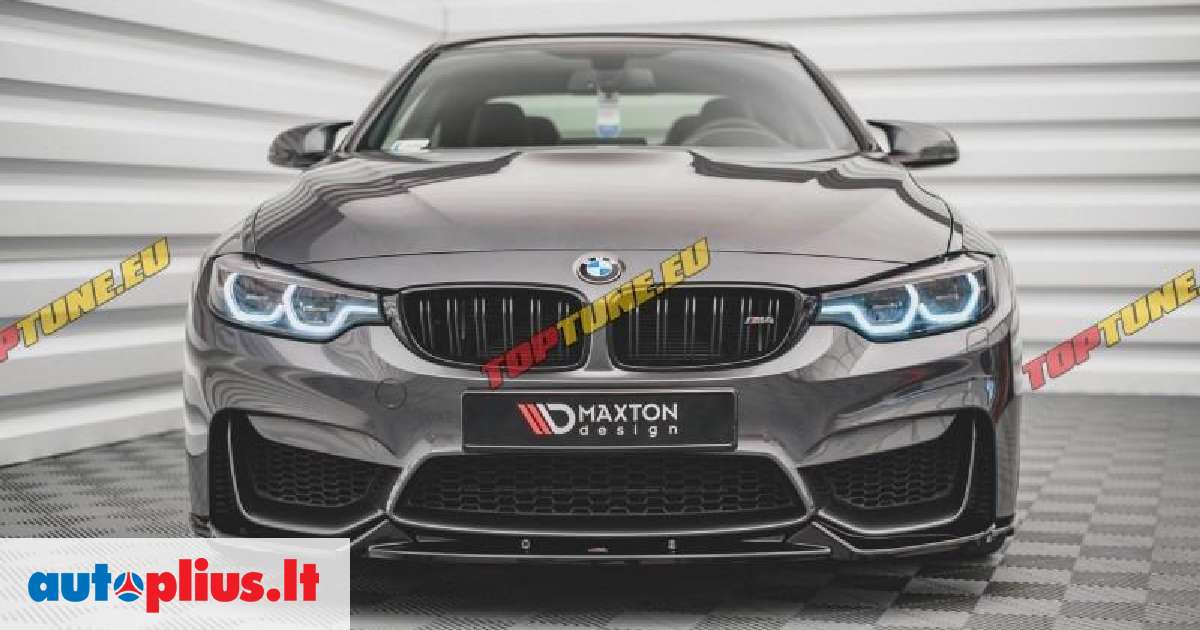 BMW M3 F80 m3 f82 m4 f83 m4 priekinio buferio spoileris juodas bl 2015 ...