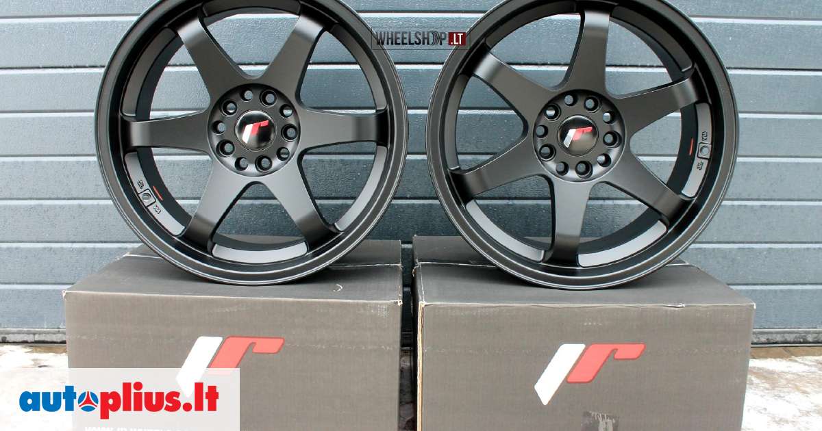 Japan Racing JR3 Matt Black, lengvojo lydinio, R19 | A22715960