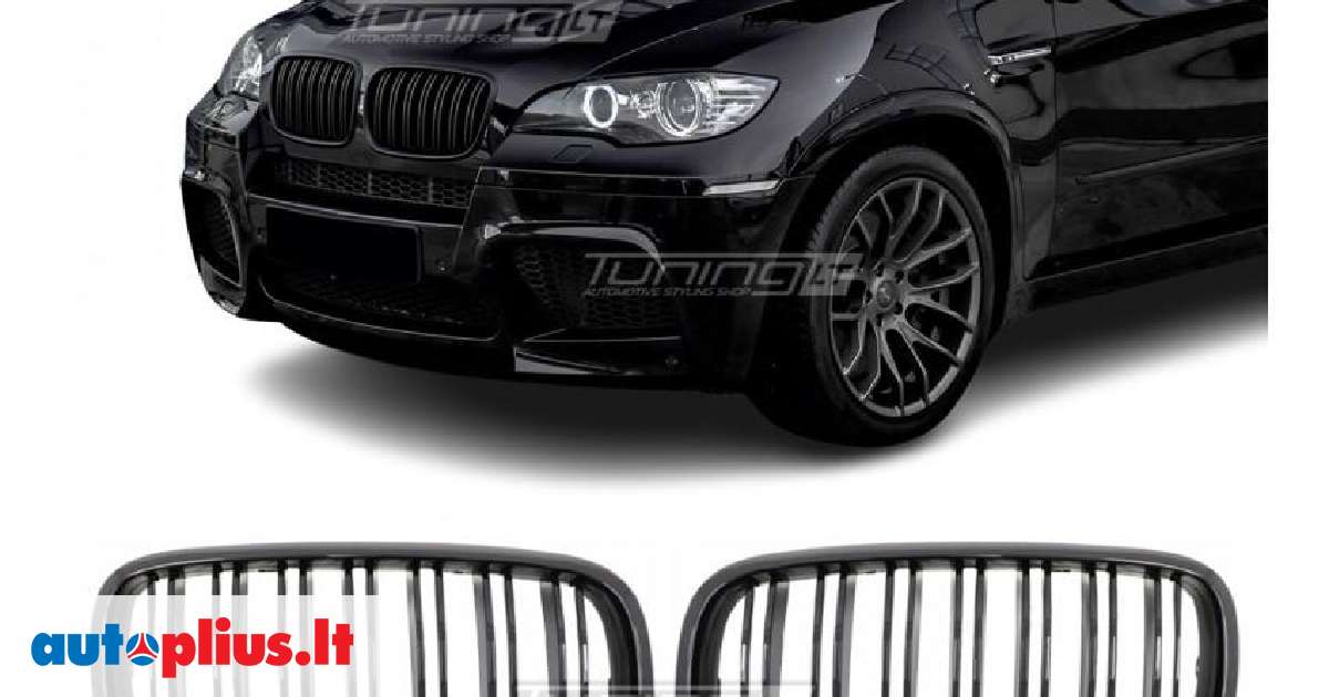 BMW X6 Tuning dalys grotelės dvigubos arba paprastos žibintų apdailos ...