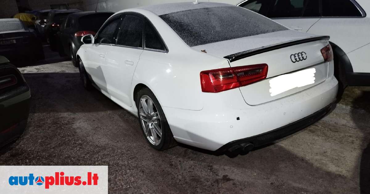 Audi A6 S line išore s line vidus juodos lubos r 19 ratai 2013 m ...