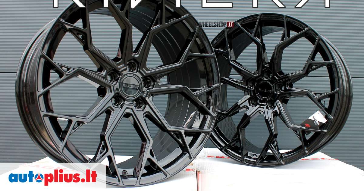 RIVIERA RF5 Gloss Black Flow Formed, lengvojo lydinio, R19 | A24340018