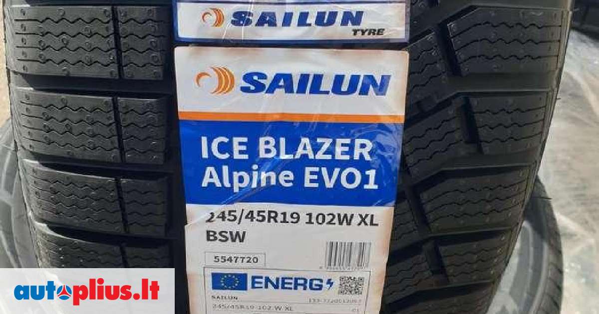 Sailun ICE BLAZER ALPINE EVO 1, žieminės 245/45 R19 | A24652082