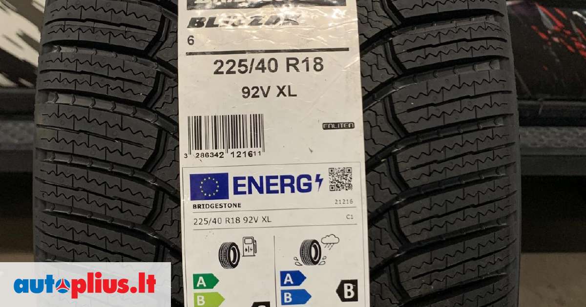Bridgestone Blizzak 6, žieminės 225/40 R18 A26514872