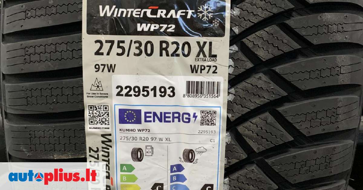 Kumho WinterCraft WP72, ziemas 245/35 R20 | A26622267