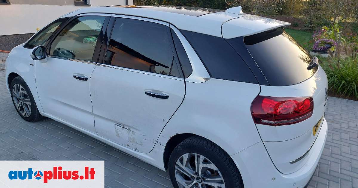 Citroen C4 Picasso Nera pr bamperio kapoto purkštuku variklio ardomas ...