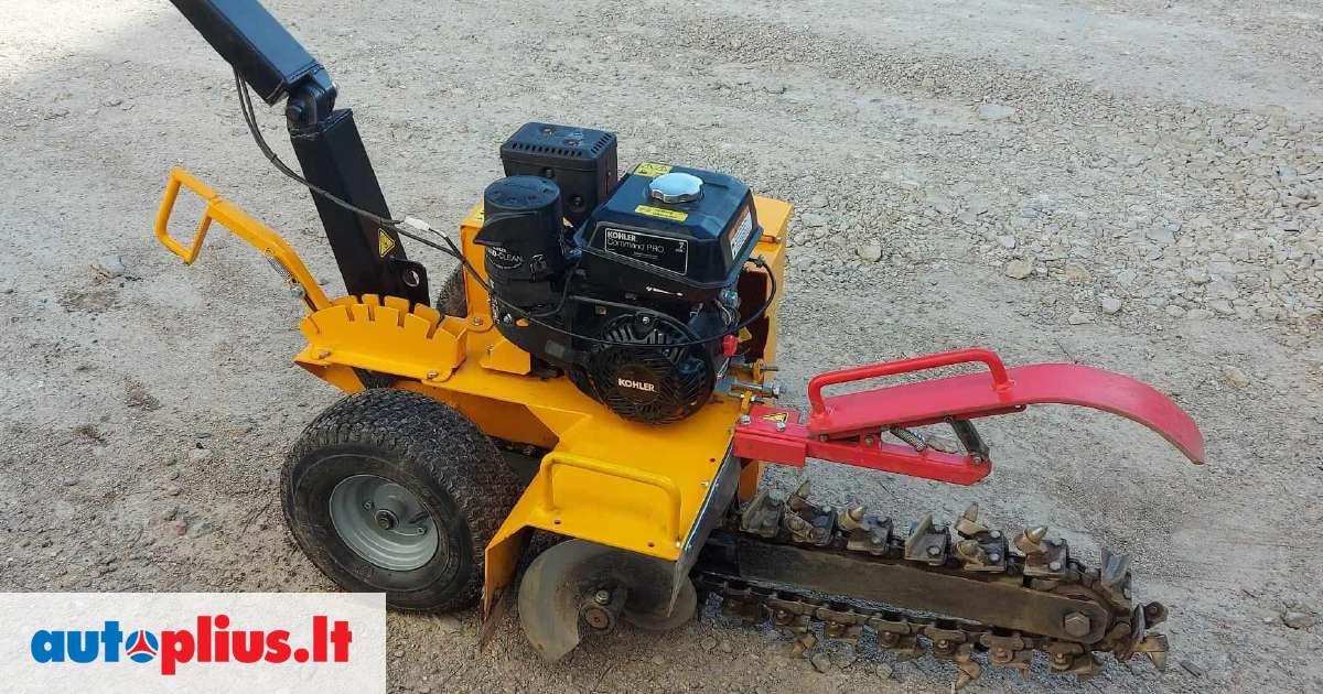 Trenčerio, tranšėjų kasimos mašinos nuoma. Prekyba. Tranšėjų