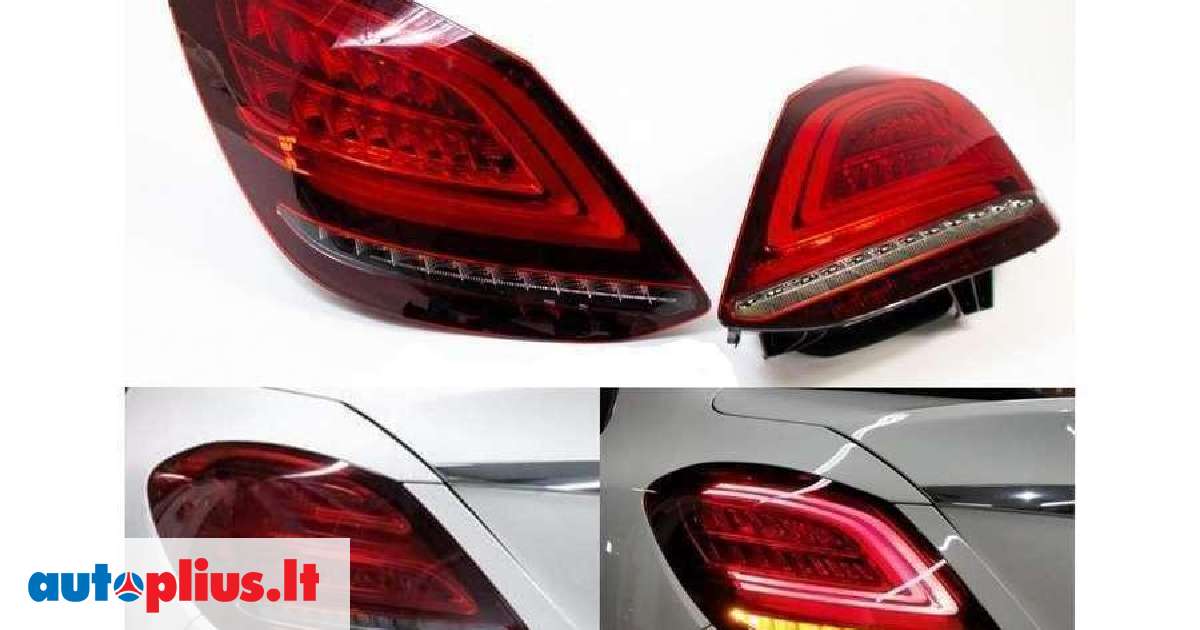 Mercedes Benz C Klas Dalimis W Facelift C Class Galiniai Led Zibintai Auksta Koky M