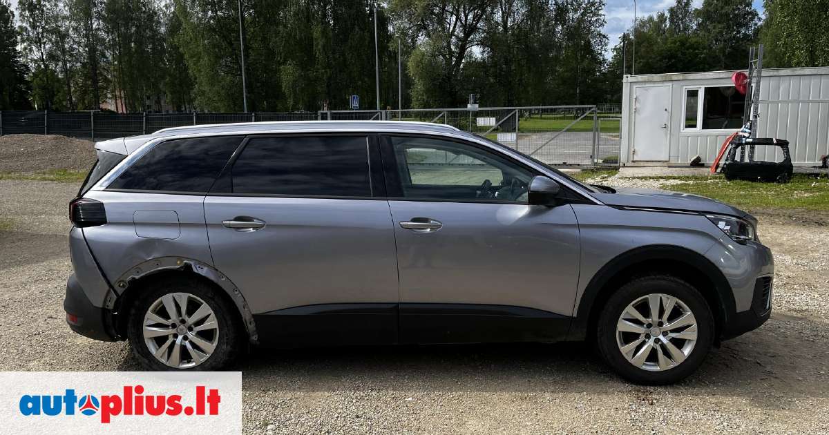 ACE-2 Dakdrager Bagagedrager Compatibel Met Peugeot 5008 Ii P87 2017 2024 Spoorstaven Zwart Aluminium 2 Staven