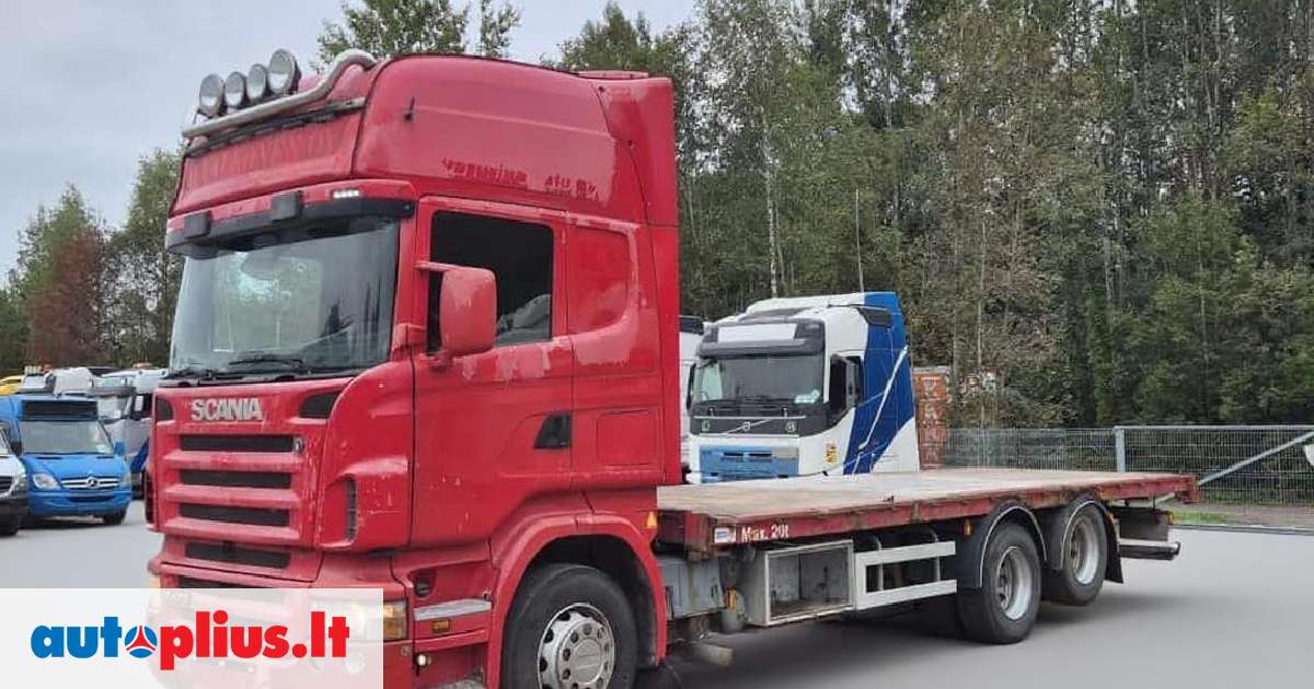 Scania R 470 Scania R470 6x2 10tyre Manual, platformos 2005-07 m., | A29885342