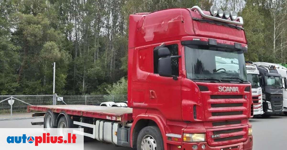 Scania R 470 Scania R470 6x2 10tyre Manual, platformos 2005-07 m., | A29885342