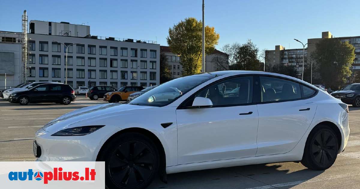 Tesla Model 3, 82 kWh, sedanas 2024-04 m., | A32720102