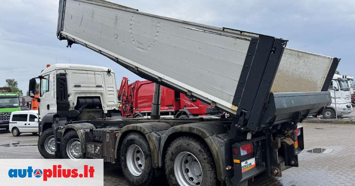 MAN TGS 35.480 8x4 3 side tipper, savivarčiai 2013-10 m., | A32795102