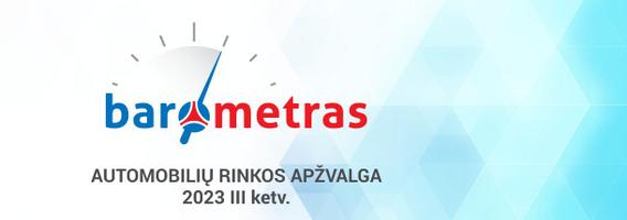 Ketvirtinė automobilių rinkos apžvalga. 2023 m. III ketvirtis