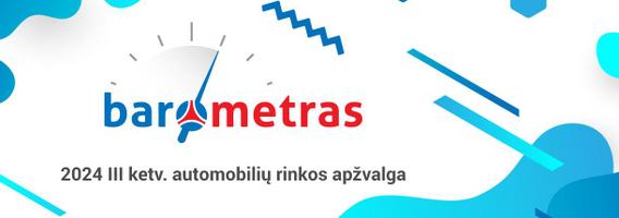 Ketvirtinė automobilių rinkos apžvalga 2024 m. III ketv.