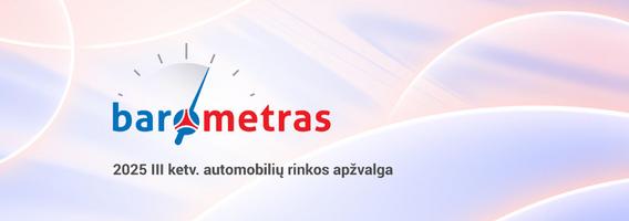 Ketvirtinė automobilių rinkos apžvalga 2025 m. III ketv.