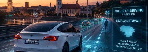 „Tesla FSD“ Lietuvoje: istorinis sprendimas ar tiesiog labai pažangus autopilotas?